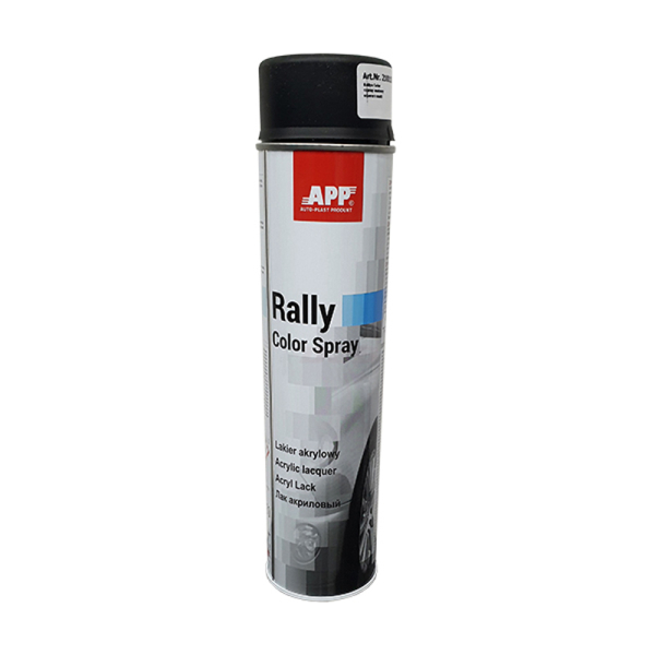 APP Rally Color Spray - Acryllack schwarz matt 600 ml